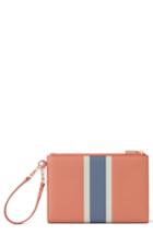 Women's Dagne Dover Signature Essentials Coated Canvas Clutch/wallet - Coral