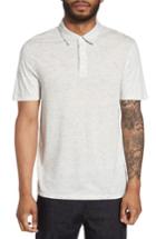 Men's Vince Mix Stitch Polo - White