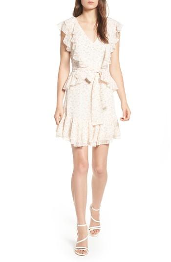 Women's Wayf Terni Ruffle Minidress - Ivory