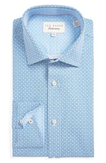 Men's Ted Baker London Tucker Trim Fit Dress Shirt 32/33 - Blue
