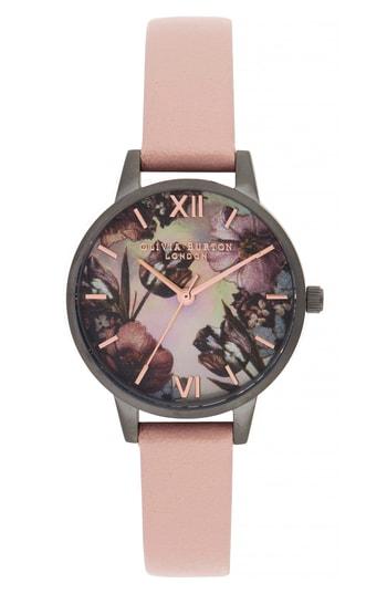 Women's Olivia Burton Twilight Leather Strap Watch, 30mm