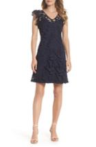 Women's Julia Jordan V-neck Lace Dress - Blue