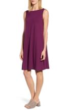 Women's Eileen Fisher Jersey Shift Dress, Size - Purple
