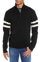 Men's French Connection Lakra Half Zip Pullover - Black