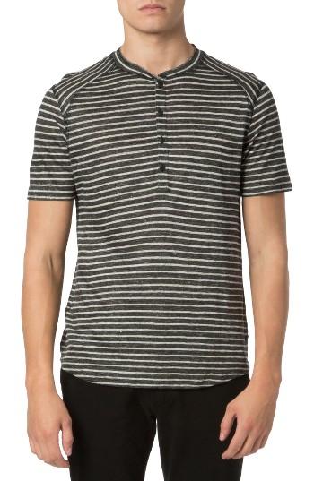Men's Good Man Brand Stripe Linen Henley