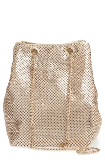 Nordstrom Crystal Mesh Pouchette - Metallic