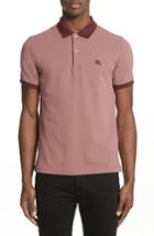 Men's Burberry Lawford Abown Polo, Size - Pink