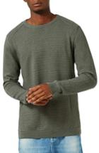 Men's Topman Slim Fit Ribbed Sweater - Green