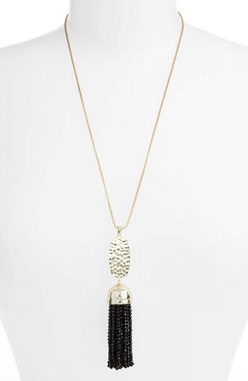 Women's Kendra Scott Monroe Beaded Tassel Pendant Adjustable Slide Necklace