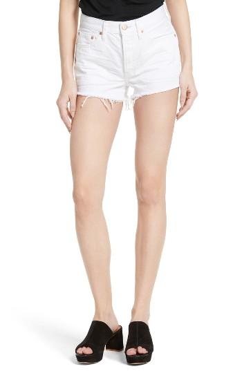Women's Free People Cutoff Denim Shorts - White