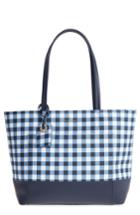 Kate Spade New York Hyde Lane Gingham - Small Riley Tote - Blue