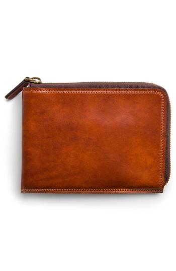 Men's Bosca Dolce Leather Passport Case - Brown