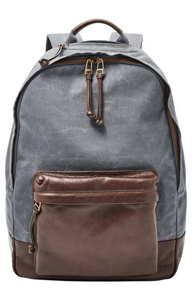 Men's Fossil 'estate' Canvas Backpack -