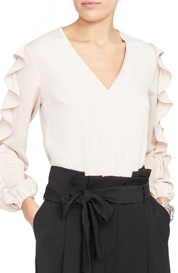 Women's Rachel Roy Collection Contrast Edge Top - Pink