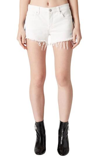 Women's Blanknyc Best Coast Embroidered Denim Shorts - Ivory