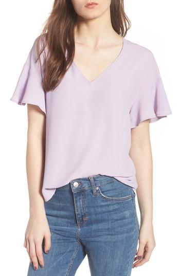 Women's Crepe Tee - Purple