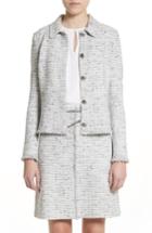 Women's St. John Collection Tweed Jacket - Grey
