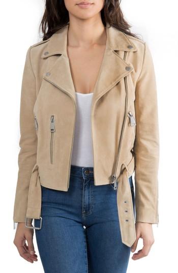 Women's Bagatelle. Nyc Suede Jacket - Beige