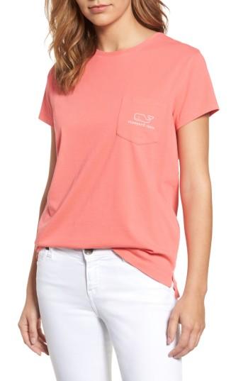 Women's Vineyard Vines Logo Short Sleeve Pocket Tee