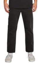 Men's Volcom Solver Straight Leg Corduroy Pants - Black