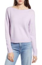 Women's Halogen Drop Shoulder Sweater - Purple