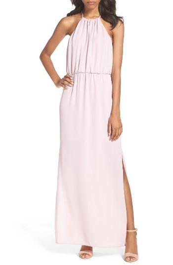 Women's Charles Henry Chiffon Maxi Dress - Purple