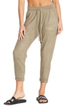 Women's Billabong So Cozy Crop Fleece Pants - Green