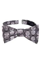 Men's Ted Baker London Floral Dot Silk Bow Tie, Size - Black