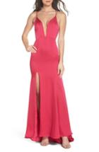 Women's Fame And Partners The Thora Satin Gown - Pink