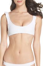 Women's Made By Dawn Ruffle Bikini Top - White