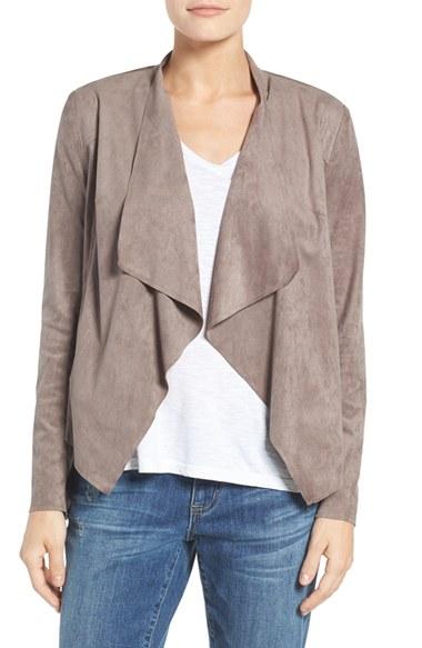 Women's Kut From The Kloth Tayanita Faux Suede Jacket - Beige