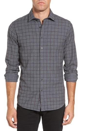 Men's Rodd & Gunn Black Forest Regular Fit Check Sport Shirt, Size - Grey