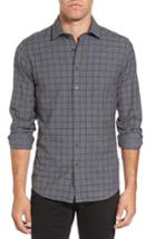 Men's Rodd & Gunn Black Forest Regular Fit Check Sport Shirt, Size - Grey