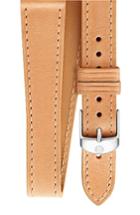 Women's Michele 16mm Leather Wrap Watch Strap