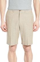 Men's John W. Nordstrom Herringbone Flat Front Shorts - Brown