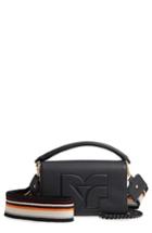 Diane Von Furstenberg Bonne Soiree Leather Top Handle Bag - Black