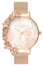 Women's Olivia Burton Case Cuff Mesh Strap Watch, 38mm