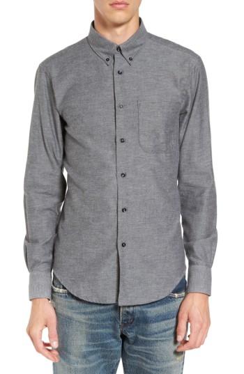 Men's Naked & Famous Denim Twill Woven Shirt - Grey