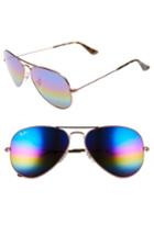 Men's Ray-ban 58mm Aviator Sunglasses - Metallic Drk Bronze/ Mirror