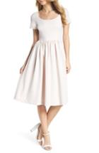 Women's Gal Meets Glam Collection Annie Scuba Crepe Fit & Flare Dress - Ivory