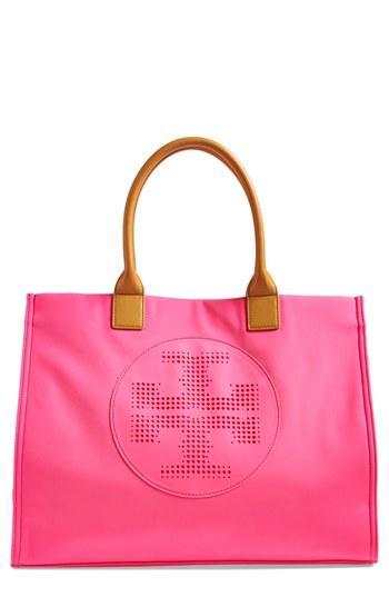 Tory Burch 'ella' Neoprene Tote Pink