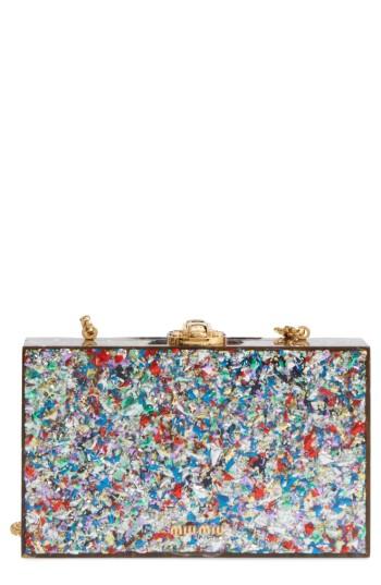 Miu Miu Confetti Box Clutch -