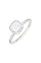 Women's Bony Levy Cushion Halo Pave Diamond & Cubic Zirconia Ring(nordstrom Exclusive)