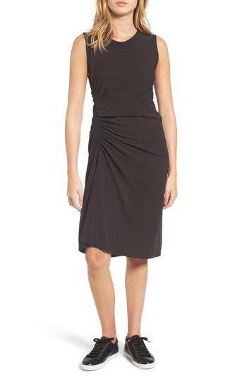 Women's James Perse Spiral Shirred Sheath Dress - Beige