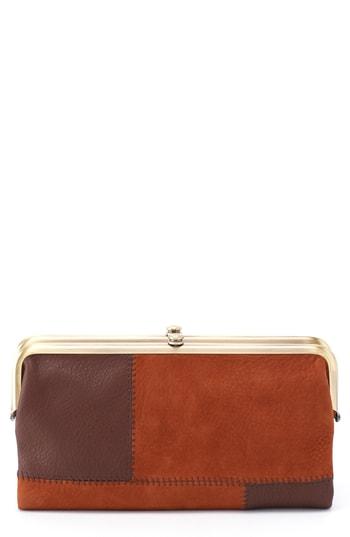 Women's Hobo Lauren Patchwork Leather Clutch Wallet - Brown