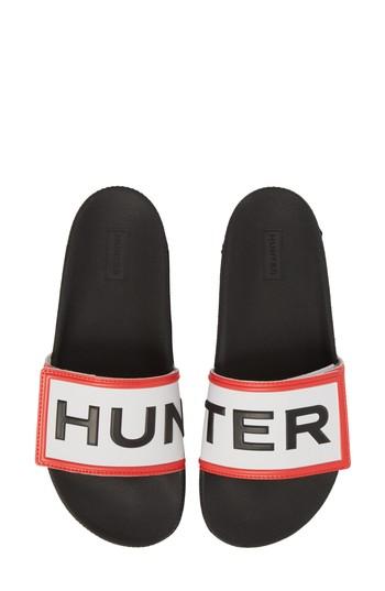 Women's Hunter Logo Slide Sandal M - Black