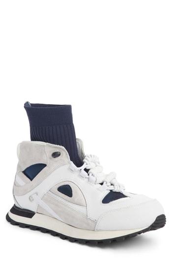 Men's Mm6 Maison Margiela Security Runner High Top Sneaker Us / 40eu - White