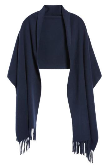 Women's Rag & Bone Classic Cashmere Scarf, Size - Blue