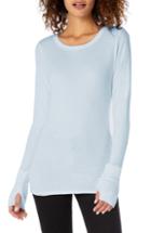 Women's Michael Stars Baby Thermal Tee, Size - Blue