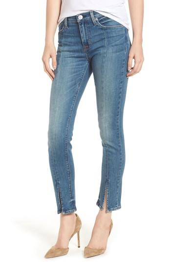 Women's Hudson Jeans Barbara Split Hem High Waist Skinny Jeans - Blue